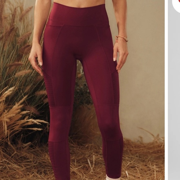 Fabletics high waisted motion 365 Moto legging, Merlot color, small, new - Picture 1 of 11